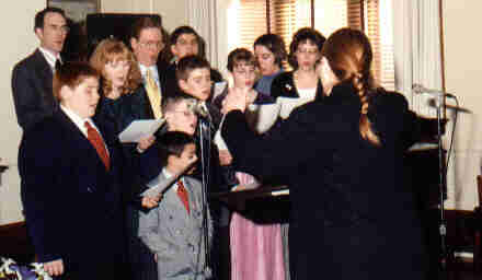 Choir of Dr. Wolfram's family members