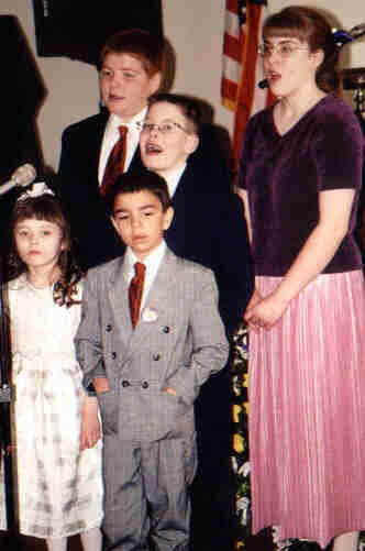 Choir of Dr. Wolfram's grandchildren