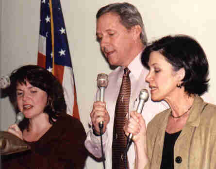 trio: Jeanne Birch, Gary and Judee Dickinson