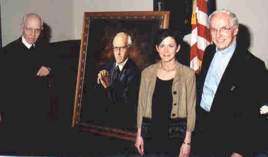 Dr. Wolfram, Judee Dickinson, RB Dallenbach, with DJW portrait