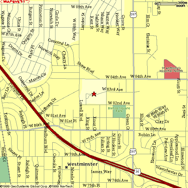 MapQuest map of area surrounding Belleview campus